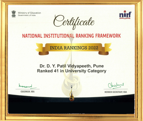 NIRF Certificate